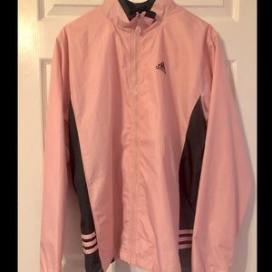 Pink Large Windbreaker Adidas jacket